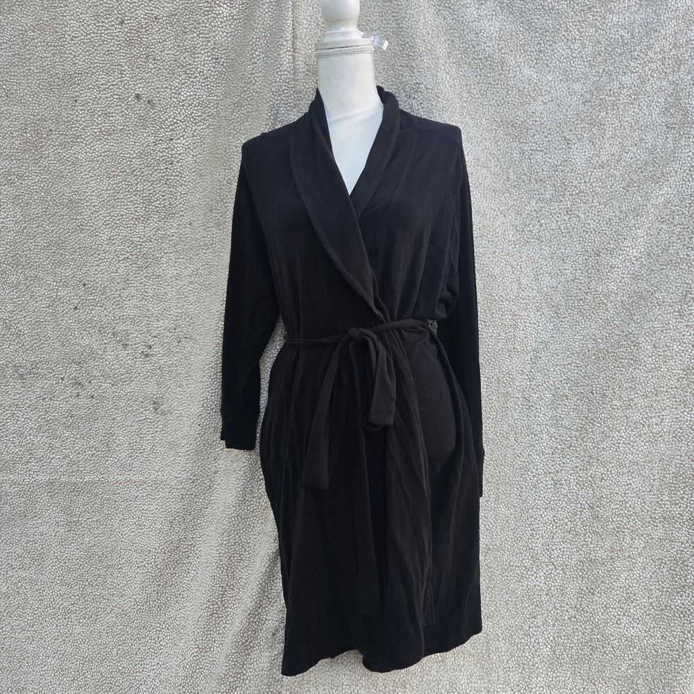 Tahari Elegant Black Women's Robe - Picture 2 of 11
